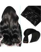 VINBAO 22 Inch Clip in Hair Extensions Color Jet