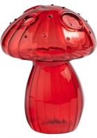 FQQWEE Red Mushroom Shaped Vase for Flowers