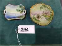 2 Hand-Painted Nippon Pieces