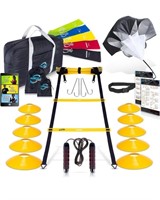 Invincible Fitness Agility Ladder Set - Speed,