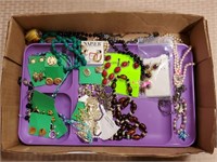 Tray of Costume Necklaces & Earrings