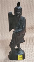 12" H Asian Oriental Old Man Carved Statue