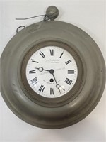 Antique Paul Garnier French Wall Clock w/ Key and