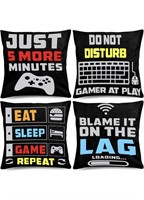 Whaline Video Game Throw Pillow 18 x 18 Inch