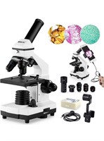 (NEW) Microscope for Adults, Kids, 100X-2000X