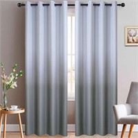 Yakamok Room Darkening Gray Gradient Color Ombre