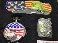 NIB American Eagle Knife/ Watch Set