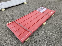 8'x35" Red Polycarbonate Roof Panel