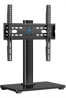 (New)  (400x400mm) (Black) Universal TV Stand -