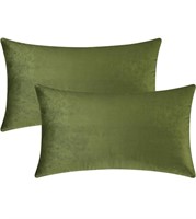 (New) (12 x 20 Inches) ( 2 Pieces) (Moss Green)