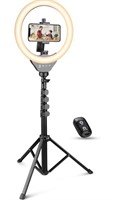 UBeesize 10’’ Selfie Ring Light with Stand and