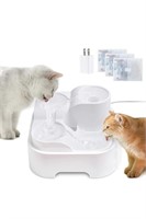 GJEASE Cat Water Fountain, Ultra Silent Cat