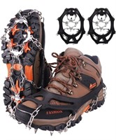 (NEW)(Size: L)Crampons for Shoes, Traction C