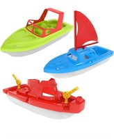Toy Boats, 3 PCS Bath Toy Boat for Kids Explore