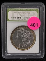 1882-p Silver Morgan Dollar Cased Graded