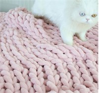 (NoBox/New) Chunky Knit Blanket Throw 
Maetoow