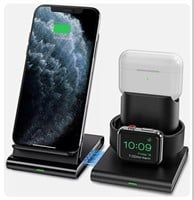 Seneo SNPA191BB 3 in 1 Apple Charging Station -