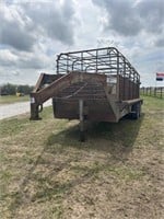 47. 1984 Gooseneck Stock Trailer