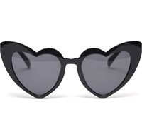 (12 pcs) Retro Heart Shaped Sunglasses Women