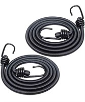 Elastic Bungee Cords, 2 Pcs 47.24inch Heavy Duty