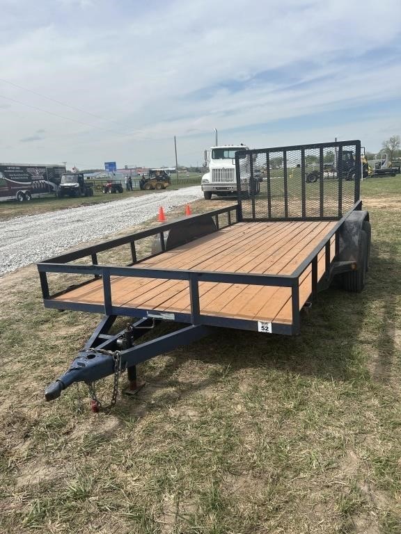 52. 2011 16' Maxey Flatbed BP Trailer