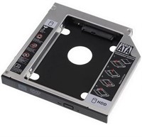 Optical Bay 2nd SATA HDD Hard Drive Caddy CD