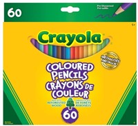 (DamageBox/Used)Crayola 60 Coloured Pencils Arts
