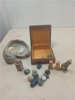 Assorted rocks fossils and collectibles