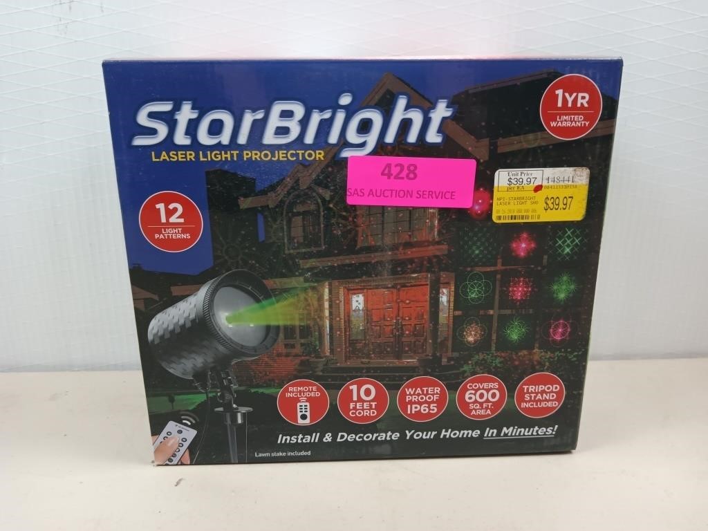 Starbright laser light projector