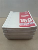 11 packs of wide ruled notebook paper