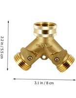 1PCS Hose Adapter Brass Faucet y Valve Splitter