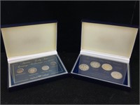 Silver Coin Collection In Boxes