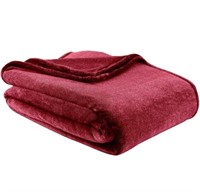 Life Eco Soft Velvety Blanket, King, Wine Red
Fk