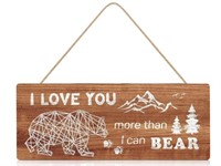 (NoBox/New)Love Quote Wood Sign
I Love You More