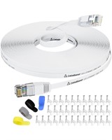 (100') White  Cat 6 Ethernet Cable