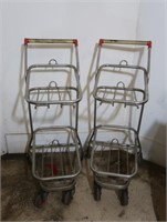 2 Mini Shopping Carts 15x22x41