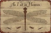 (Sealed/New)As I Sit in Heaven Tin Sign
As I Sit