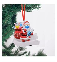 2021 Christmas Ornament Santa Claus with Face