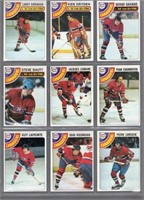 Lot of 9 Montreal Canadiens Topps Hockey Cards