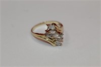 10k Topaz Ring size 8, 1.8 grams total weight
