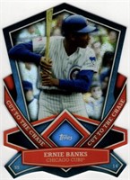 Ernie Banks Cut to the Chase Die-Cut Refractor