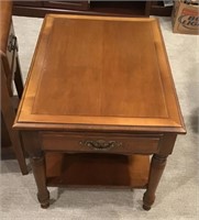 Early American end table with drawer