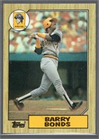 Barry Bonds Rookie Card Error Card 1987 Topps