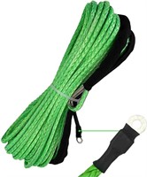 Synthetic Winch Rope 5/16 Inch x 50 ft 8300LBs wit