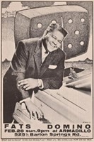 AWHQ Fats Domino Handbill by Jim Franklin 1971