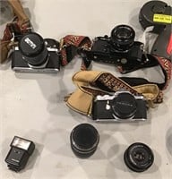 35mm cameras plus accessories