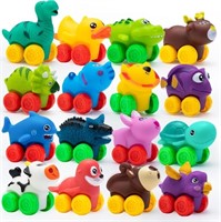 JOYIN Animal Cars, Soft Rubber Car Set Toy, Baby M