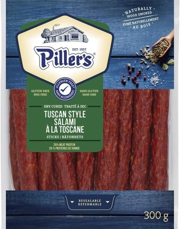 2 Packs of Tuscan Style Salami Sticks 300g (BB JA