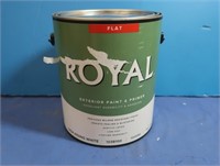 1 Gal Royal Exterior Flat Paint High Hiding White