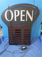 Lighted Business Sign (works)